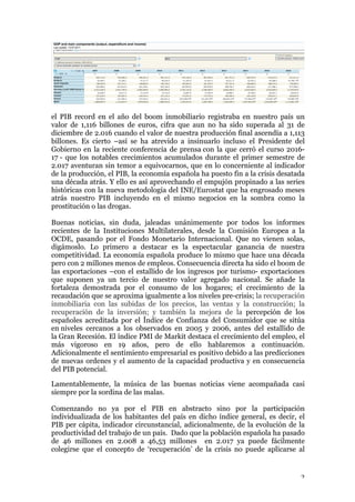 2	
el PIB record en el año del boom inmobiliario registraba en nuestro país un
valor de 1,116 billones de euros, cifra que...