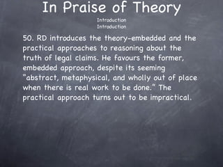 In Praise of Theory Introduction Introduction ,[object Object]