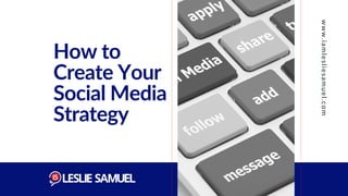 How to
Create Your
Social Media
Strategy
www.iamlesliesamuel.com
 