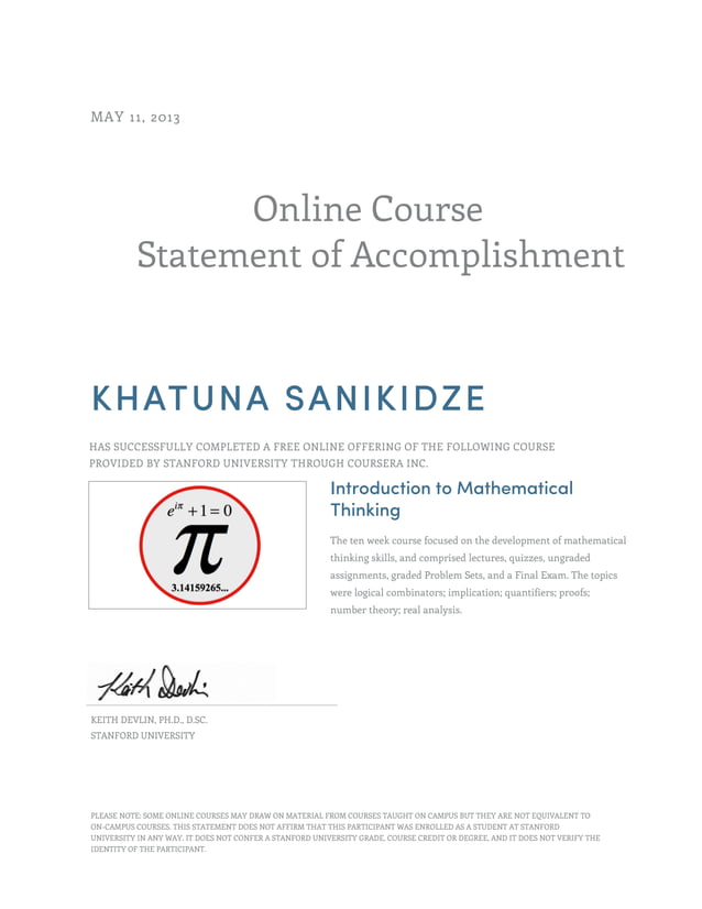 Certificate maththink pdf