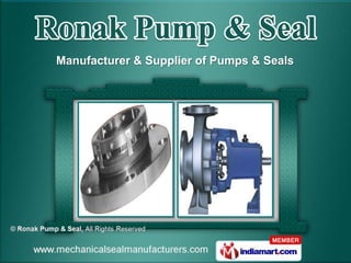 Manufacturer & Supplier of Pumps & Seals
 