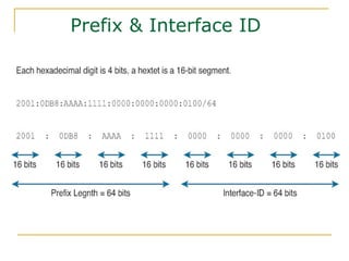 Prefix & Interface ID
 