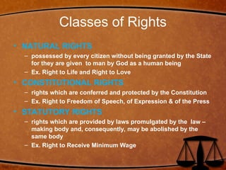 philipine bill of rights explaination and examples | PPT
