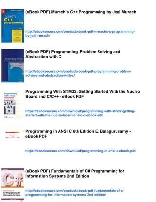C++ Programming 8th ed Edition D. S - eBook PDF | PDF