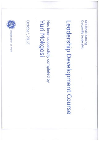 Leadership Development Certificate