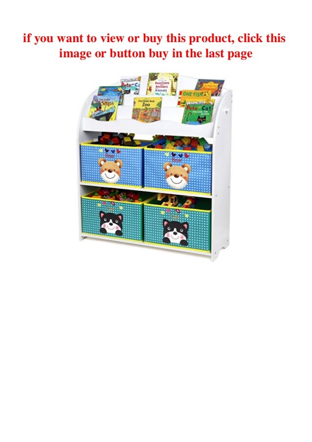 HOMFA Kinder Aufbewahrungsregal Bücherregal Kinderregal Spielzeugauf…