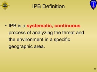 Ipb Powerpoint Comprehensive Overview of Military Intelligence and IPB Process in ...