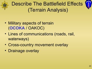 Ipb Powerpoint Comprehensive Overview of Military Intelligence and IPB Process in ...