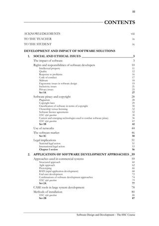 Software Design and Development The HSC Course 2nd Edition Samuel Davis ...