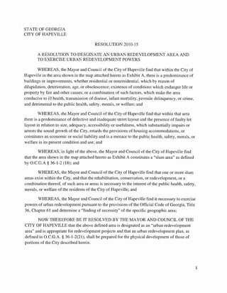 Hapeville Urban Redevelopment Plan - Final Draft