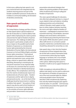 Addressing hate speech through education - A guide for Policy-makers | PDF