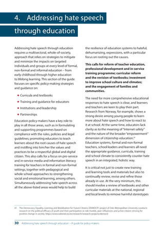Addressing hate speech through education - A guide for Policy-makers | PDF