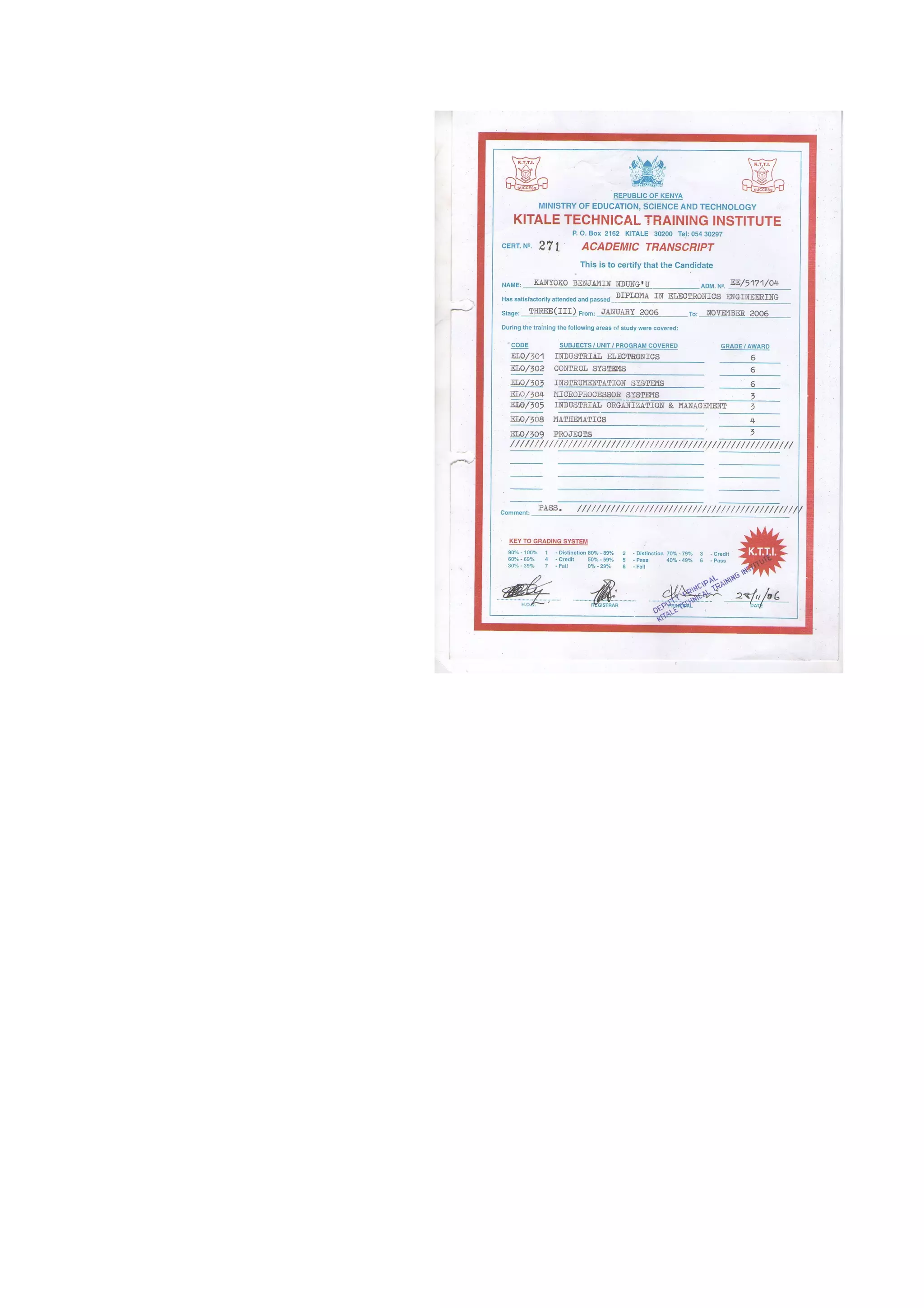 benjamin CV complete