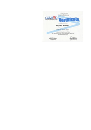 benjamin CV complete