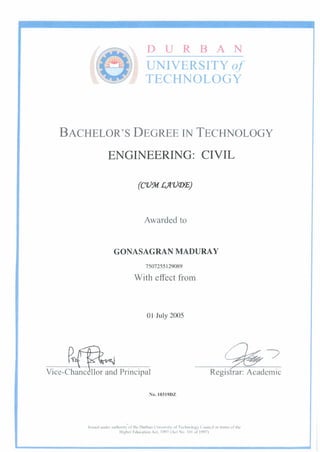 B Tech Civil Eng