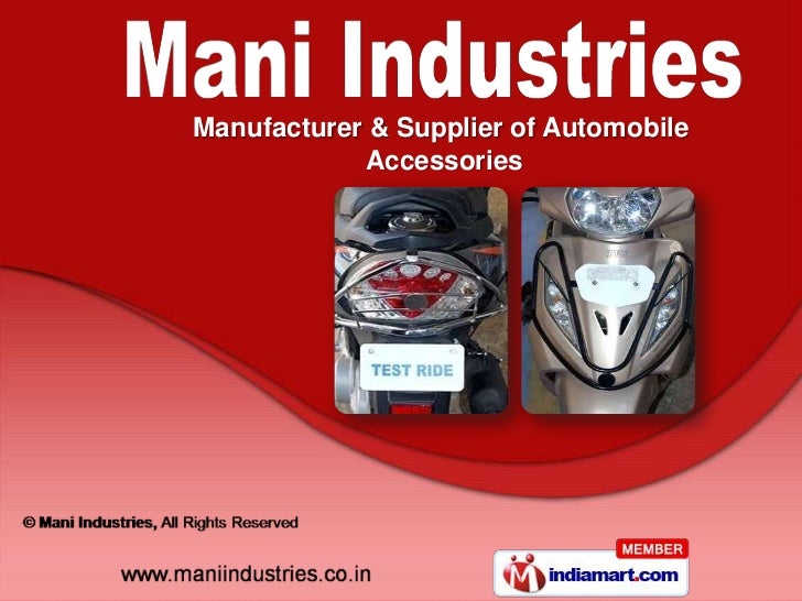 Mani Industries Tamil Nadu India