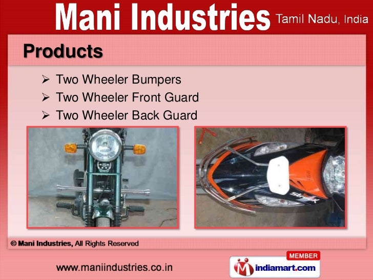 Mani Industries Tamil Nadu India