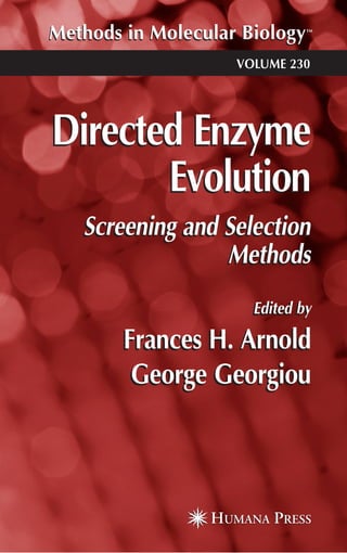 Directed Enzyme Evolution Screening and Selection Methods 1st Edition ...