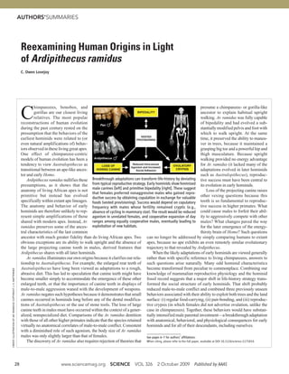 Science - Ardipithecus ramidus | PDF