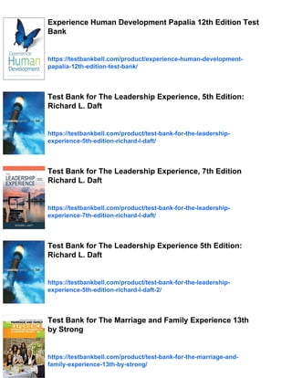 Test Bank for Microbiology: The Human Experience Preliminary Edition | PDF