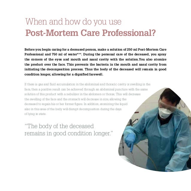 POST MORTEM CARE engels