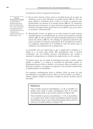 148

5 Ecuaciones de conservación-balance

y teniendo en cuenta la identidad l = v ⊗ ∇ = d + w (ver capítulo 2):
R E C O R D A T O R I O

El tensor σ es
simétrico y el tensor w
es antisimétrico. En
consecuencia su
producto es nulo
(σ:w = 0)
N O T A

Se utiliza aquí la
expresión:

d 1
( v ⋅ v) =
dt 2
1 dv
1
dv
=
⋅v+ v⋅
2 dt
2
dt
dv
=
⋅v
dt

σ: % = σ:d + σ:w = σ :d
l
%
=0
l=d + w

Substituyendo la ecuación (5.70) en la (5.69), se obtiene:
⇒ ∫ n ⋅ (σ ⋅ v ) dS = ∫ (∇ ⋅ σ ) ⋅ vdV + ∫ σ : d dV
∂V

v ⋅ v = v = v2
2

V

(5.71)

V

Substituyendo la ecuación (5.71) en la ecuación (5.68), la potencia
mecánica entrante en el medio continuo resulta ser:
Pe = ∫ ρ b ⋅ v dV + ∫ t ⋅ v dS = ∫ ρ b ⋅ vdV + ∫ (∇ ⋅ σ ) ⋅ vdV + ∫ σ : d dV =
∂V

V

V

V

V

dv
= ∫ (∇ ⋅ σ + ρ b ) ⋅ v dV + ∫ σ : d dV = ∫ ρ
⋅ v dV + ∫ σ : d dV =
$!#!
dt
$
#
V
V
V
V
ρ dv
d 1
dt
( v⋅v )
dt 2
d 1



d 1

∫ ρ dt  2 v ⋅ v  + ∫ σ : d dV = ∫ ρ dt  2 v




V

N O T A C I O N

(5.70)

V

2

V

(5.72)

 +
dV ∫ σ : d dV ⇒

V

y aplicando el lema de Reynolds (5.33) a la ecuación (5.72):
Pe = ∫ ρ b ⋅ v dV +
V

d

∫ t ⋅ v dS = dt ∫

∂V

Vt ≡V

1 2
ρv dV + ∫ σ : d dV
2
V

Teorema de las fuerzas vivas
Potencia 
1
d

2
mecánica  → Pe = ∫ ρb ⋅ v dV + ∫ t ⋅ v dS =
∫ 2 ρ v dV + ∫ σ : d dV
dt V ≡V
V
V
∂V
t !
! 
entrante 
$! #!! $ #!


Potencia
K =Energía
tensional
cinética

(5.73)

(5.74)

La ecuación (5.74) constituye la generalización a la Mecánica de Medios
Continuos del Teorema de las fuerzas vivas de la Mecánica clásica:
Definición:
Teorema de las fuerzas vivas: la potencia mecánica entrante en el medio
continuo:
Pe = ∫ ρb ⋅ v dV + ∫ t ⋅ v dS
V

∂V

se invierte en:
a) modificar la energía cinética de las partículas del medio continuo:
not
1
dK d 1
= ∫ ρ v 2 dV
Energia cinética = K = ∫ ρ v 2 dV ⇒
2
dt dt V 2
V

b) crear potencia tensional:
def

Potencia tensional = ∫ σ : d dV
V

© Els autors, 2002; © Edicions UPC, 2002

 