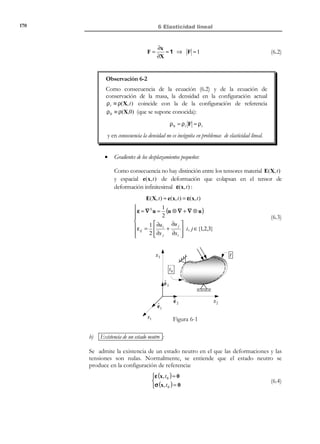 160

5 Ecuaciones de conservación-balance

5.12.2 Interpretación física del segundo principio de la termodinámica
En el apartado 5.9.2 se vio que la magnitud calor en el sistema viene caracterizada
por:
a) un término de fuente (o de generación de calor por unidad de masa y
de tiempo) r (x, t ) , definido en el interior del volumen material y
b) el flujo no convectivo (flujo de calor por conducción) a través del
contorno de la superficie material, definido mediante un vector de flujo
no convectivo por unidad de superficie q(x, t ) .
Con estos términos puede calcularse la cantidad de calor que entra por unidad
de tiempo en un volumen material Vt , que ocupa instantáneamente el volumen
del espacio Vt ≡ V de normal exterior n , como:
Qe = ∫ ρ r dV − ∫ q ⋅ n dS

(5.94)

∂V

V

Consideremos ahora una nueva magnitud definida como calor por unidad de
temperatura absoluta en el sistema. Si θ(x, t ) es la temperatura absoluta, la
cantidad de dicha magnitud vendrá caracterizada por:
a) un término de fuente

r
correspondiente a la generación de calor por
θ

unidad de temperatura absoluta , por unidad de masa y unidad de tiempo, y
b) un vector
absoluta.

q
de flujo no convectivo de calor por unidad de temperatura
θ

Magnitud

Término de
fuente

Vector de flujo
no convectivo

Calor
unidad de tiempo

r

q

r
θ

q
θ

Calor / u. de temperatura absoluta
unidad de tiempo

De forma paralela a la ecuación (5.94) los nuevos términos fuente,
de flujo no convectivo,

r
, y vector
θ

q
, permiten calcular la cantidad de calor por unidad de
θ

temperatura absoluta que entra en el volumen material por unidad de tiempo
como:
q
(Calor/u. de temperatu ra) que entra en V
r
= ∫ ρ dV − ∫ ⋅ n dS
θ
θ
unidad de tiempo
V
∂V

(5.95)

Observando ahora la ecuación (5.95), vemos que el segundo término de la
misma corresponde precisamente a la magnitud definida en la ecuación (5.93).
Esta circunstancia permite interpretar el segundo principio estableciendo que
la generación de entropía, por unidad de tiempo, en un medio continuo siempre es mayor o

© Els autors, 2002; © Edicions UPC, 2002

 