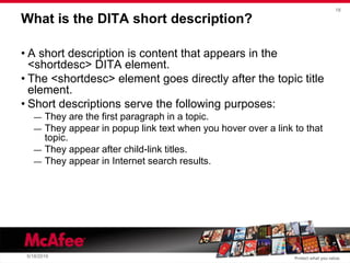 Topic-oriented writing at McAfee | PDF