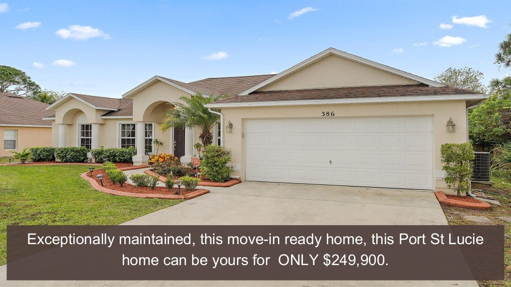 386 SE Starfish Avenue Port Saint Lucie FL 34983 Home for Sale