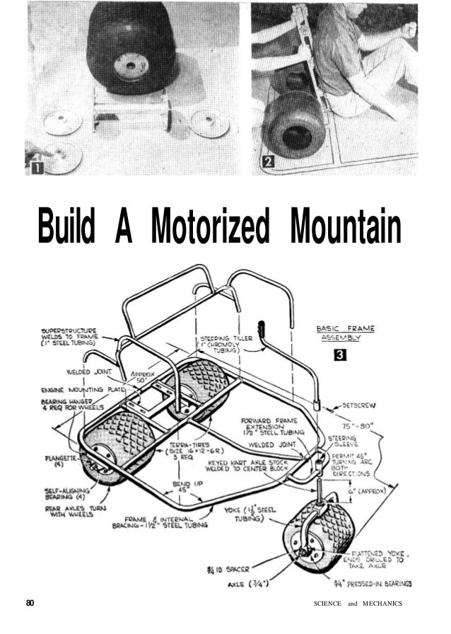 38720563 Vintage Go Kart Mini Bike Plans 1950s