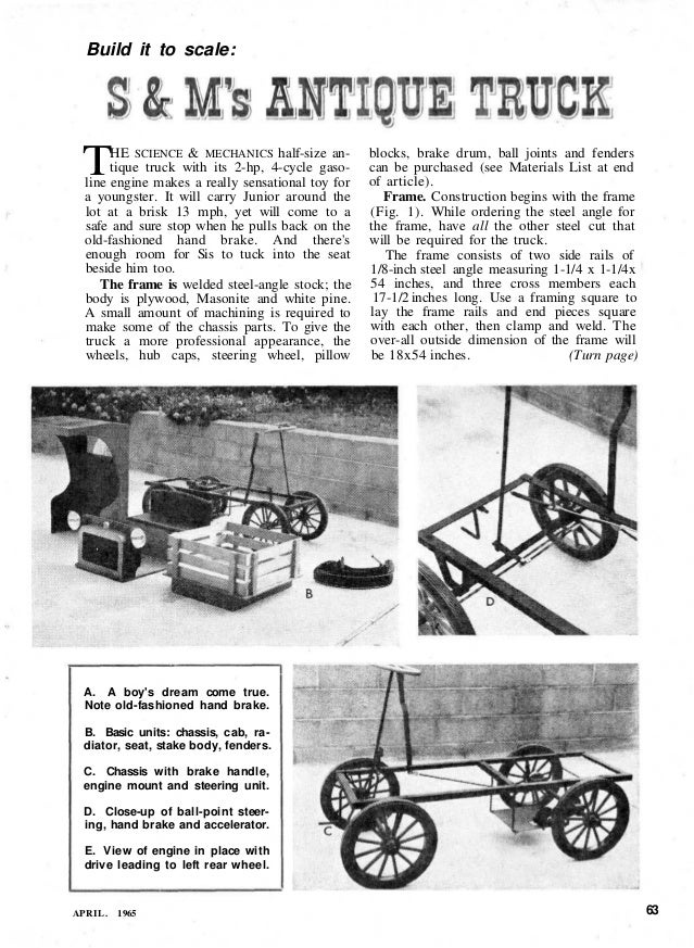 Vintage go kart plans