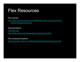 Adobe Flex - Developing Rich Internet Application Workshop Day 2 | PDF