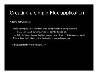 Adobe Flex - Developing Rich Internet Application Workshop Day 2 | PDF