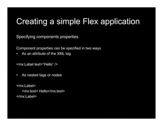 Adobe Flex - Developing Rich Internet Application Workshop Day 2 | PDF