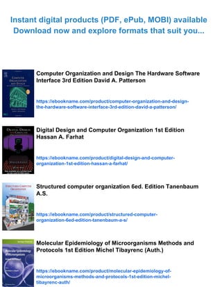 Computer Organization and Design 2nd Edition David A. | PDF