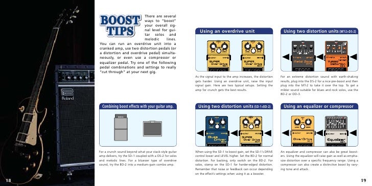 setting for up slide guitar Boss effects guide setting for up slide guitar Boss effects guide