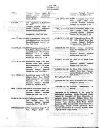 COVENIN 389-98 bombillos de uso general