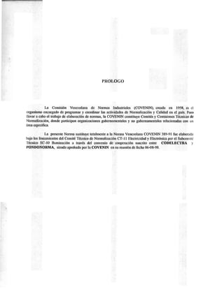 COVENIN 389-98 bombillos de uso general