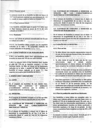 COVENIN 389-98 bombillos de uso general