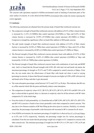 Strength and Durability Properties of Basalt Fiber Reinforced Concrete ...