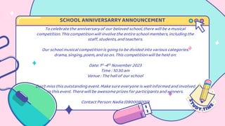 announcement text for grade x.pptx