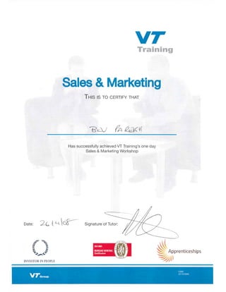 Sales & Marketing 26.11.08