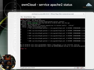 ownCloud – service apache2 status
 