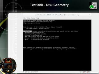 TestDisk – Disk Geometry
 