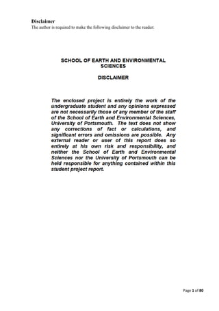 Page 1 of 80
Disclaimer
The author is required to make the following disclaimer to the reader:
 