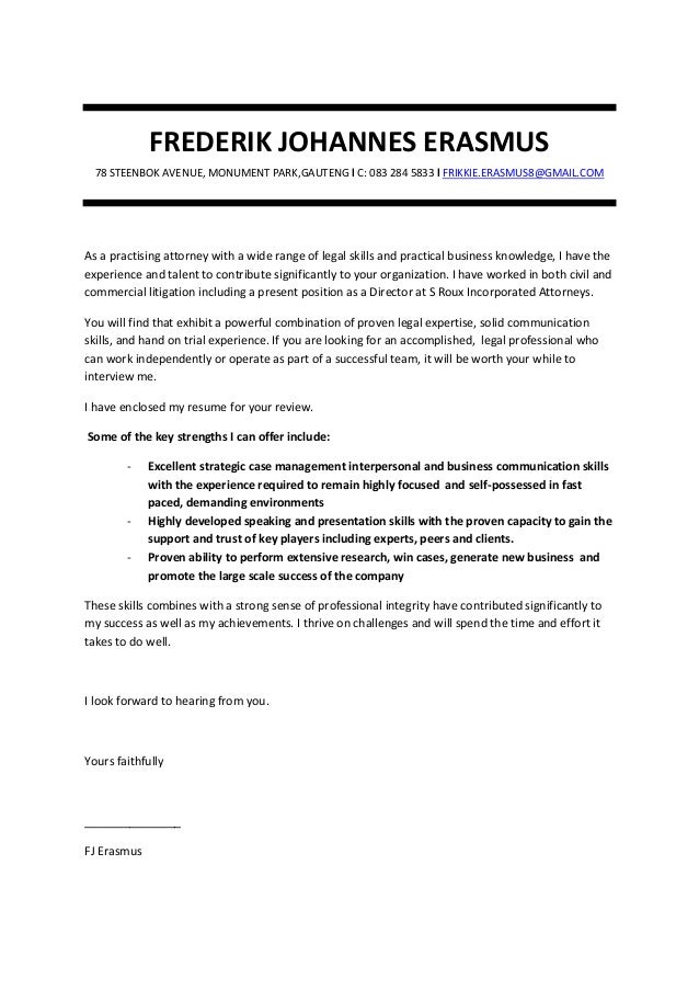 cover letter example erasmus