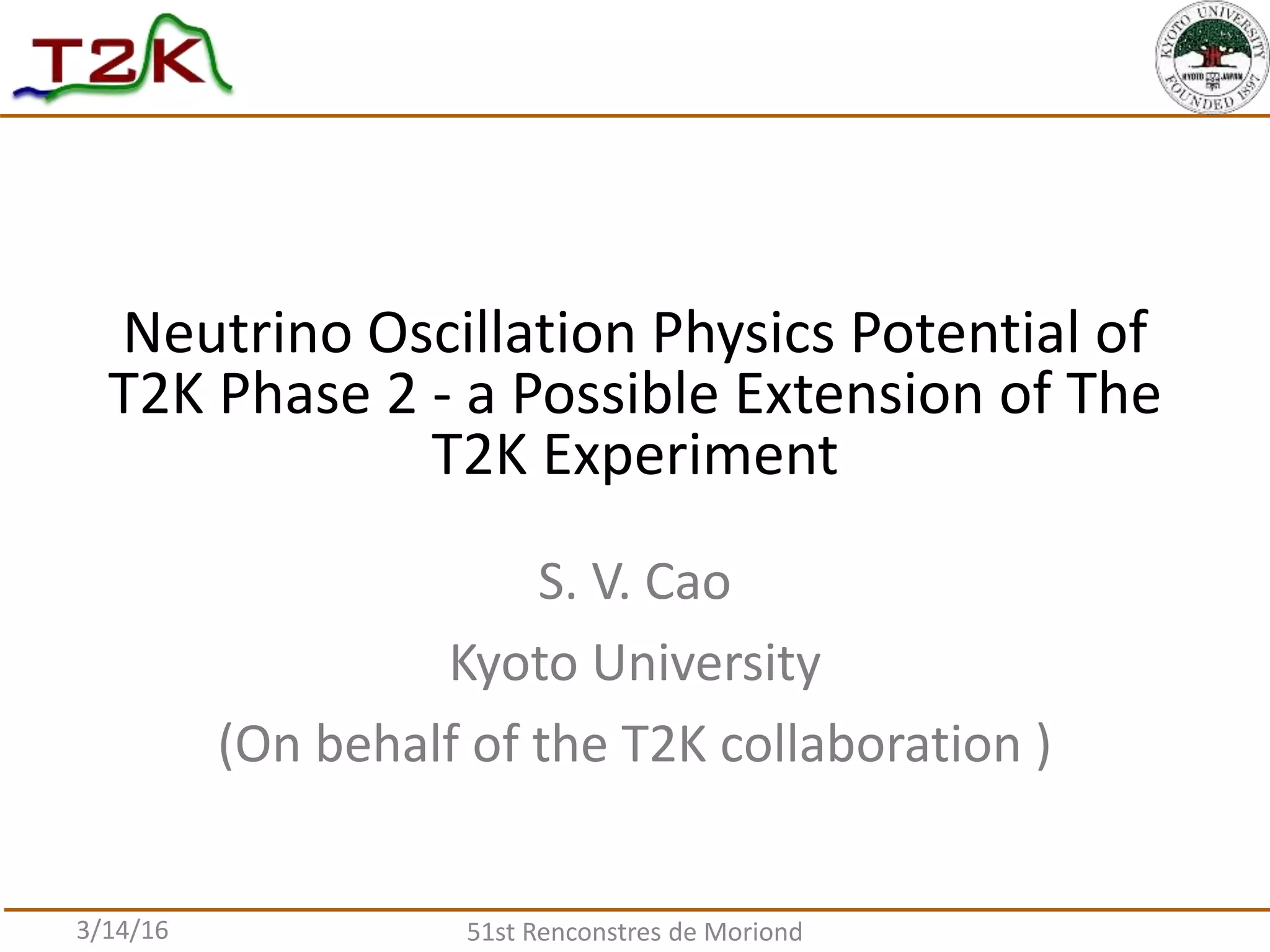 Neutrino Oscillation Physics Potential of T2K Phase 2 a Possible