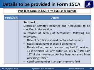 Form 15a Rbi Form 15CA and 15CB - A Complete Guide | PDF