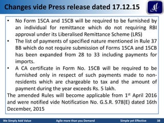 Form 15a Rbi Form 15CA and 15CB - A Complete Guide | PDF