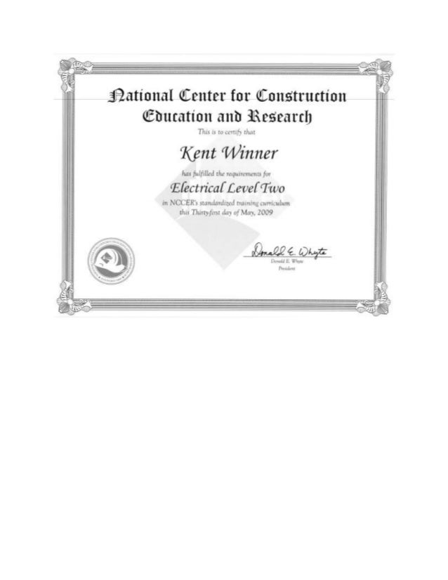 Nccer Diploma From Penn Foster